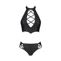 Passion Nancy Size Plus bikini 2pcs set black