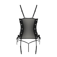 Passion Malwia Size Plus corset & thong black