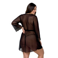 Passion Amberly Size Plus peignoir black