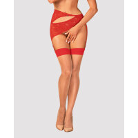 Obsessive stockings nude-red