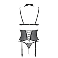 Passion Dominica corset & thong black