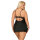 Obsessive Luvae babydoll & thong black Size Plus
