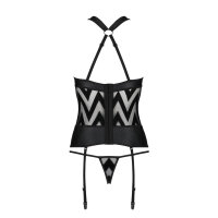 Passion Hima corset & thong black
