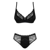 Obsessive Elisetta 2pcs set black