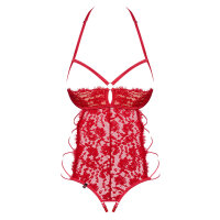 Obsessive Rediosa crotchless teddy red