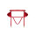 Obsessive Rubinesa garter belt & crotchless thong red