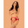 Obsessive Rubinesa garter belt & crotchless thong red