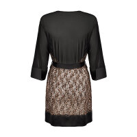 Obsessive Allunes peignoir black-leo Size Plus