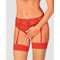 Obsessive Dagmarie garter panties red