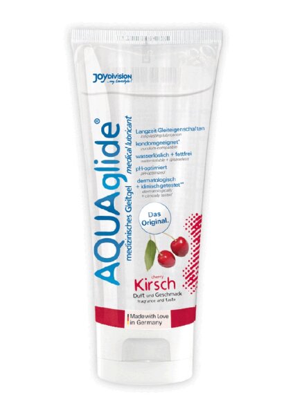 Joydivision Aquaglide Neutral - Flavored Waterbased Lubricant - Cherry 100 ml