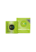 EXS Ribbed Dotted and Flared - Condoms - 3 Pieces