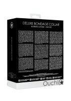 Shots Deluxe Bondage Collar black one size fits all