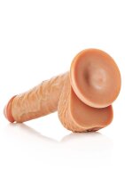 Straight Realistic Dildo with Balls and Suction Cup - 8" / 20,5 cm