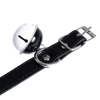 Collar with Bell PU-Leather