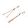 Rose Nipple Clamps Pinchers with Rhinestones