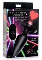 Booty Sparks Laser Heart Anal Plug gro&szlig; mit Fernbedienung