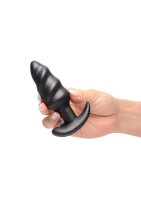 BANG Vibrating Silicone Swirl Plug with Remote Control and 25 Speeds