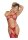 Magic Silk - Seamless Body Stocking and G-Set - One Size - Red