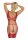 Magic Silk - Seamless Body Stocking and G-Set - One Size - Red