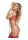Magic Silk - Seamless Body Stocking and G-Set - One Size - Red