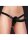 Shots gerippter Silikon Strap-On Dildo Schwarz
