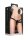 Shots gerippter Silikon Strap-On Dildo Schwarz
