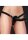 Shots- Ouch! - Vibrating - Rechrgeable - 10 Speed Silicone Ribbed Strap-On - Adjustable - Black