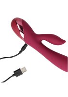 Loveline Smooth Rabbit Vibrator Dark Cherry