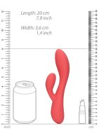 Loveline Glatter ultra softer Silikon Rabbit-Vibrator rosa
