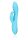 Loveline ribbed ultra soft silicone rabbit vibrator glacier blue