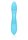 Loveline ribbed ultra soft silicone rabbit vibrator glacier blue