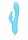Loveline ribbed ultra soft silicone rabbit vibrator glacier blue