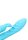 Loveline ribbed ultra soft silicone rabbit vibrator glacier blue