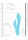 Loveline ribbed ultra soft silicone rabbit vibrator glacier blue