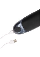 Loveline Vibrating Masturbator Sleeve Licorice Black