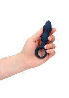 Loveline anal plug in drop shape blue 2,8 cm