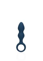 Loveline anal plug in drop shape blue 2,8 cm