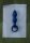 Loveline anal plug in drop shape blue 2,8 cm
