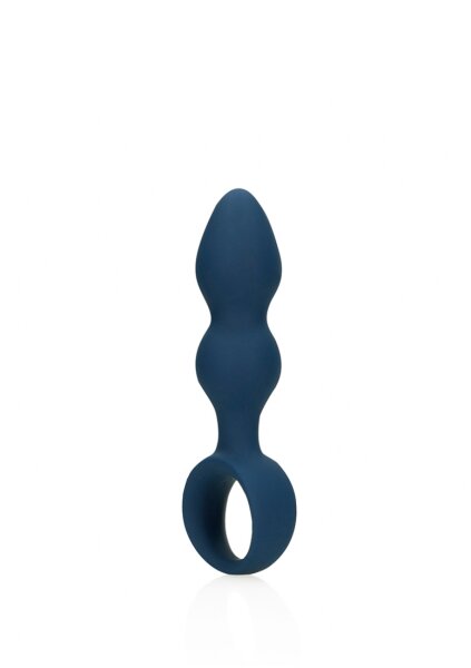 Loveline Analplug in Tropfenform blau 3,3 cm