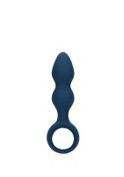 Loveline Analplug in Tropfenform blau 3,3 cm