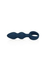 Loveline Analplug in Tropfenform blau 3,3 cm