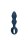 Loveline Analplug in Tropfenform blau 3,3 cm