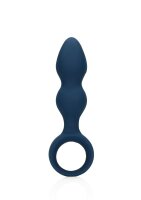 Loveline anal plug in drop shape blue 3.8 cm