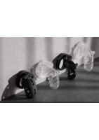 ManCage Modell 25 Keuschheitsk&auml;fig transparent 9 cm