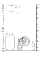 ManCage Modell 25 Keuschheitsk&auml;fig transparent 9 cm