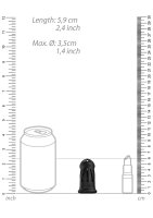 ManCage Modell 27 Ultra Soft Silikon Keuschheitsk&auml;fig schwarz 9,6 cm
