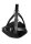 Shots head harness with mouth guard and integrated ball gag in black