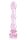 Glaze Glass Rosebud Beaded Dildo - 20 cm