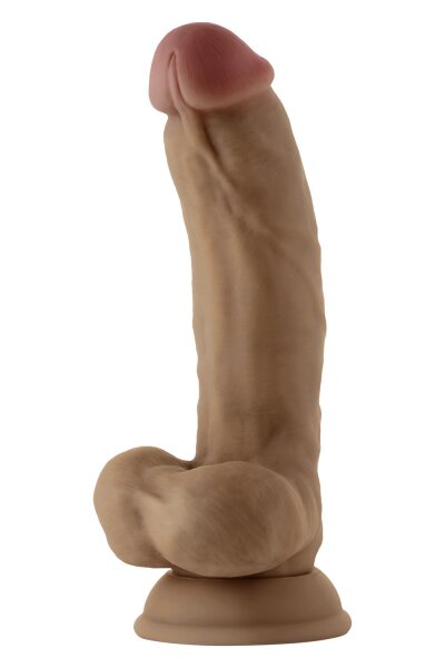 Shaft Model C 7,5 Inch Liquid Silicone Dong With Balls Oak 19 cm