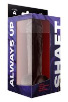 Shaft Model A 10,5 Inch Liquid Silicone Dong With Balls Mahogany 25,4 cm